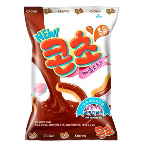 Кукурузные палочки в шоколадной глазури, CROWN Corn Choco, 66 гр