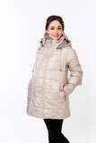 Куртка для беременных 09107 бежевый/капучино