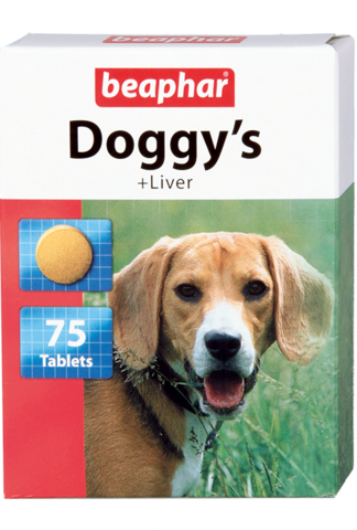 Beaphar Кормовая добавка Doggy’s + Liver со вкусом печени для собак
