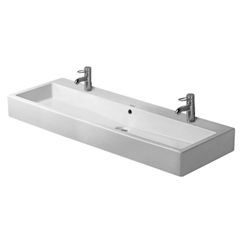 Duravit Vero Раковина для мебели, с перел., с 2 отв. под смес.,1000x470мм, Цвет: Белый 454100824