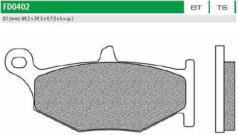 FD0402TS Тормозные колодки дисковые мото ROAD TOURING SINTERED  (FDB2213)  NEWFREN