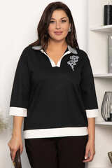 Блуза Алика (черная) Б14239-20М LT Collection