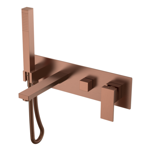 Boheme 474-2-BRB Смеситель для ванны встроенный QUBIC BRUSHED BRONZE