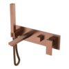 Boheme 474-2-BRB Смеситель для ванны встроенный QUBIC BRUSHED BRONZE