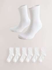 Носки хлопковые для мальчика Next N74-995, 6 шт., Белый