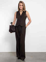 Жилет классический Basic (коричневый)