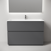 FL120FGS Тумба напольная SANCOS Folk 1190х445х850, два ящика с доводчиками, Grey soft