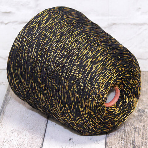Смотка хлопок/па 200 черный с золотом