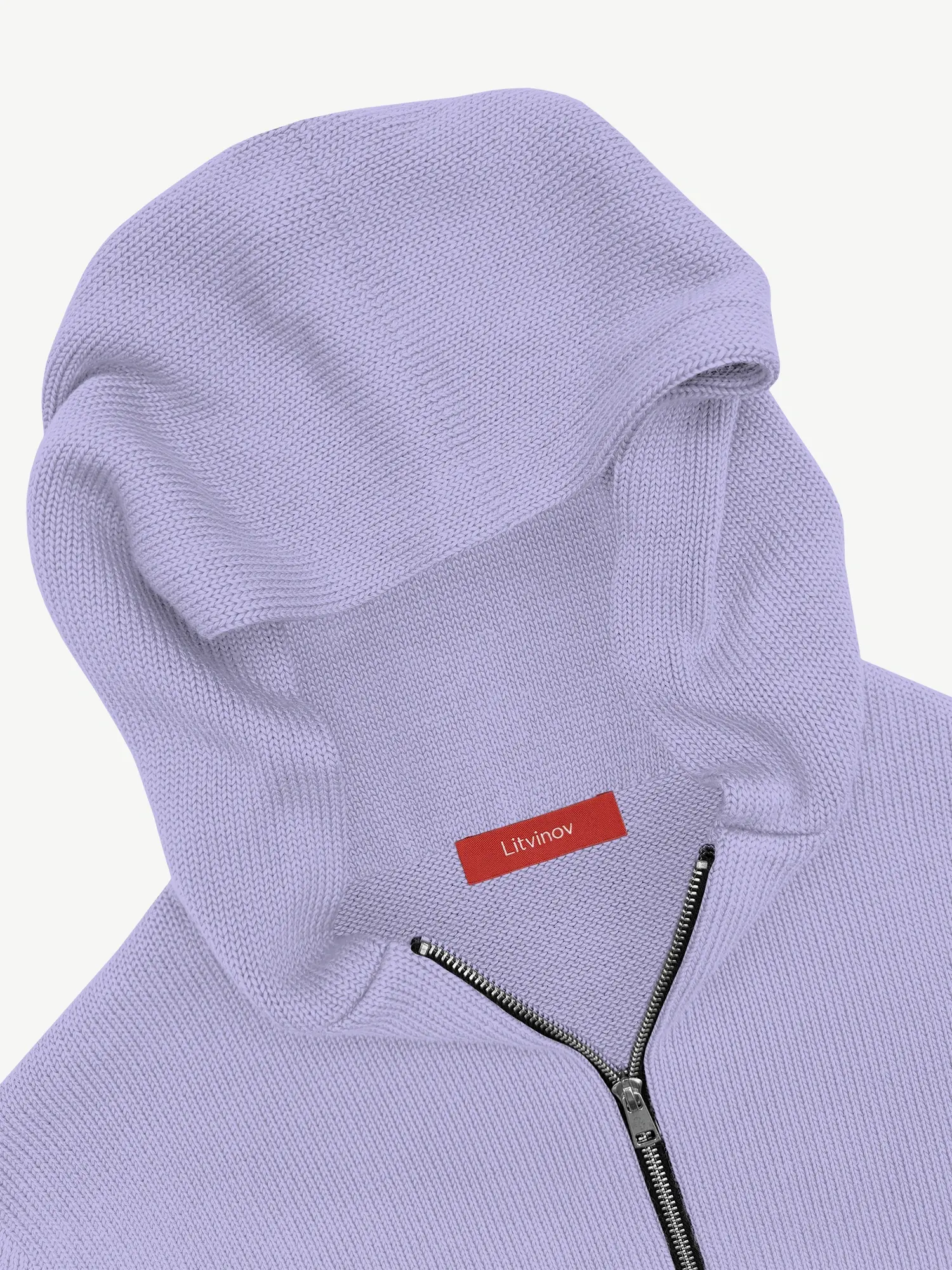 Толстовка на замке из шелка