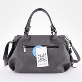 Сумка Саломея 607 македония серый + черный