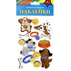 
          Декоративные наклейки Апплика, ЭВА, "Домашние любимцы. Ассорти", пакет с европодвесом