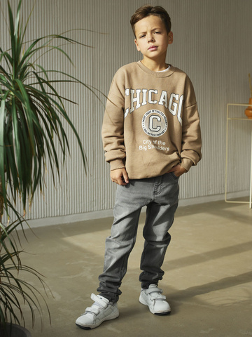 020_ДО24 Джинсы (брюки), серый