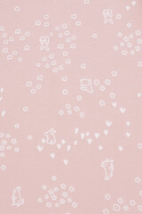 сорочка  для девочки  К 1156/дымчатая роза,зайчата