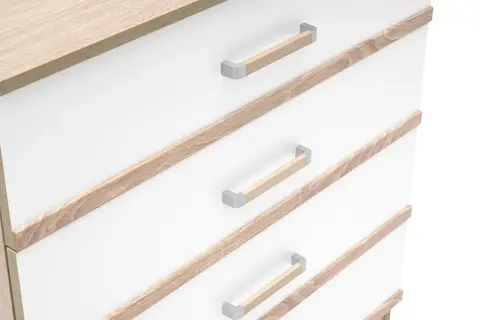 Комод Сакура дуб сонома / белый