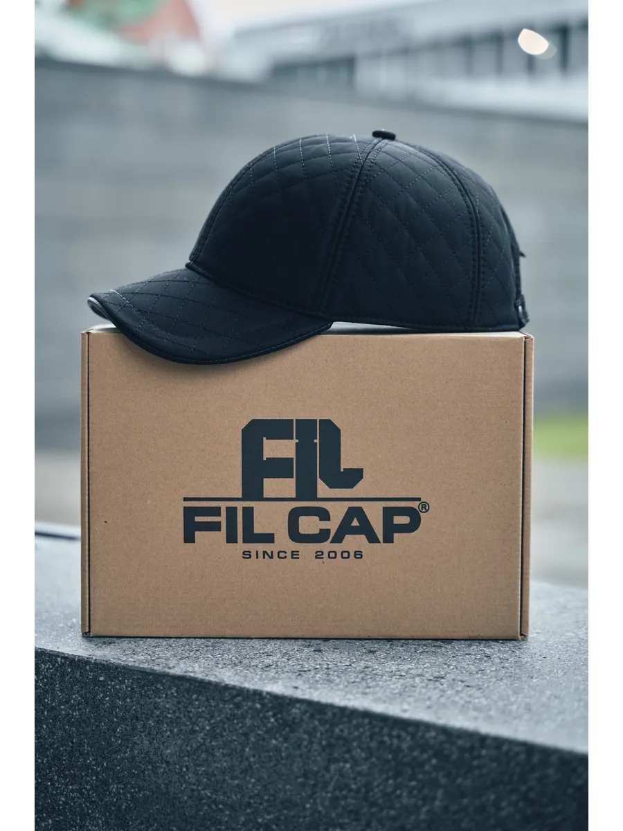 Кепка утепленная с ушками плащевка стеганая