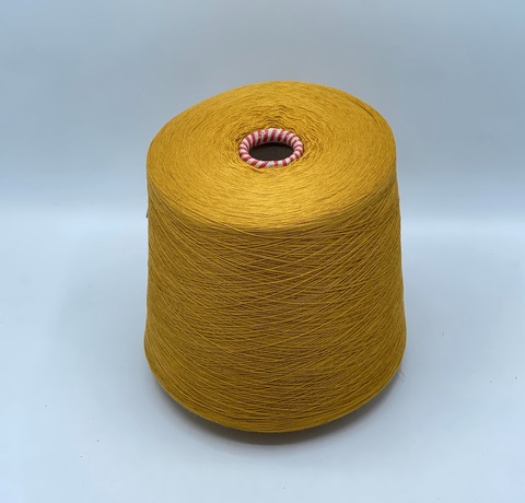 Бобинная пряжа,Cotton combed, 2540м. 100%Хлопок, Золотистый(791), 39295