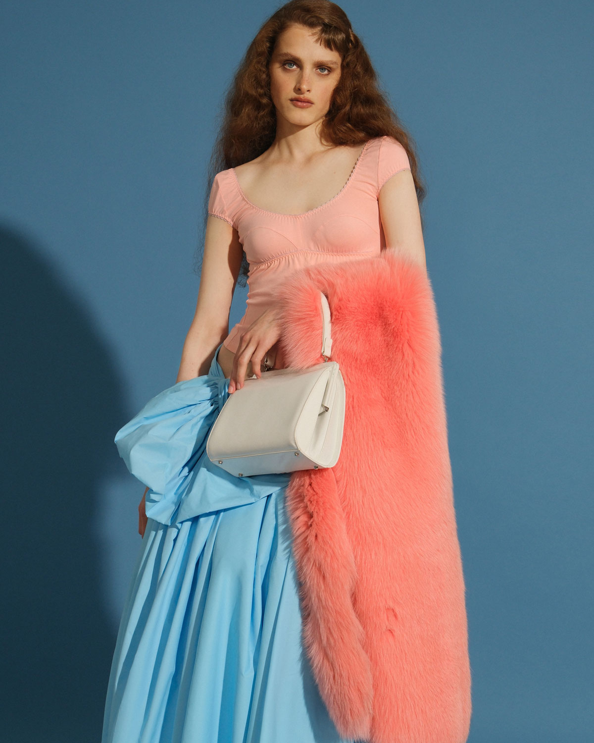 Шарф из меха лисы