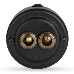 Переключатель (проходной) ретро поворотный 2 кл. Черный "Black matt" VINTAGE-BRASS 30402-5 / 2 группы света, проходной