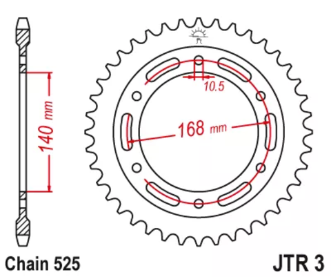 Звезда ведомая JTR3 42