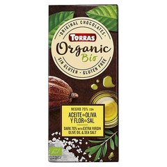 Шоколад Torras bio темный с оливковым маслом и морской солью 70%, 100 г