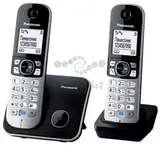 Радио-телефон Dect Panasonic KX-TG6812RU черный (2 трубки) АОН