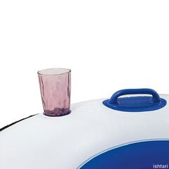 Круг надувной 119 см, Bestway, с ручками и подстаканниками, 43108