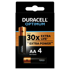 Батарейки DURACELL Optimum АА/LR6-4BL уп/4шт