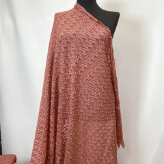 Ткань трикотаж Missoni  терракотовый цвет 3142