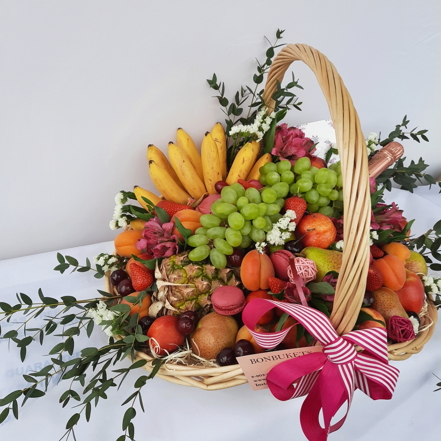 Поздравление «стихи к подарку корзина фруктов…»