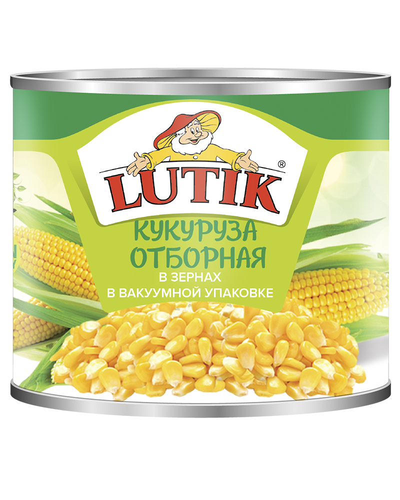 Кукуруза отборная Lutik, 2650 мл в жестяной банке