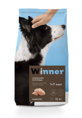 Сухой корм Winner Мираторг для взрослых собак средних пород