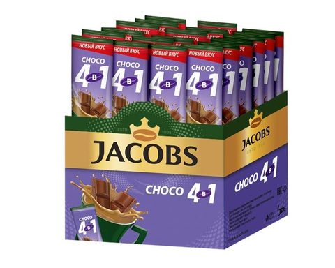 Кофе растворимый Jacobs 4 в 1 Choco, 24 стика