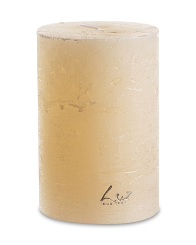 Свеча цилиндрическая 10см Luz Your Senses Рустик белая