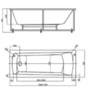 Aquatek LIB170N-0000005 Ванна Либра-170х70 NEW пустая без фр.экр.