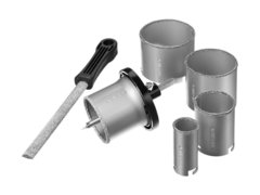 STAYER 8 шт, 33, 53, 67, 73, 83 мм, карбид вольфрама, набор кольцевых коронок, Professional (33345-H8)