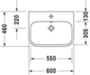 Раковина Duravit Happy D.2 2315600060