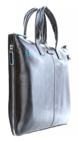 Сумка для ноутбука Piquadro Blue Square, чёрный, кожа натуральная (CA4021B2/N)