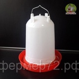 Поилка 15 л бело-красная