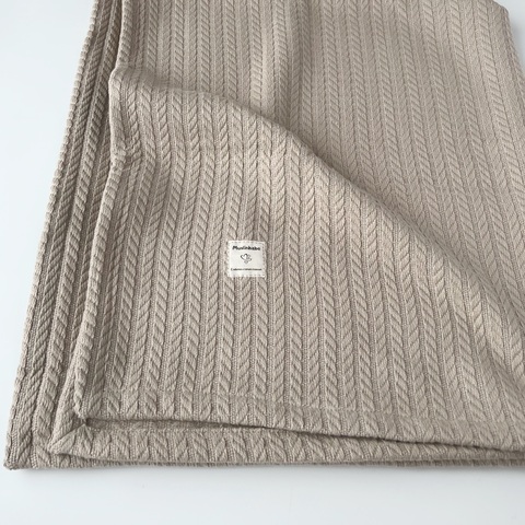 Плед вязаный "Какао"