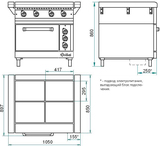 фото 3 Плита электрическая Abat 4-х конфорочная ЭП-4ЖШ-Э на profcook.ru