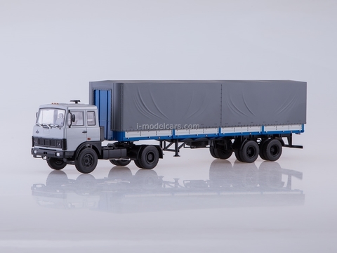 MAZ-5432 with semitrailer MAZ-93971 gray-blue 1:43 AutoHistory