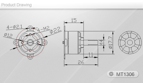 T-Motor MT1306 KV3100