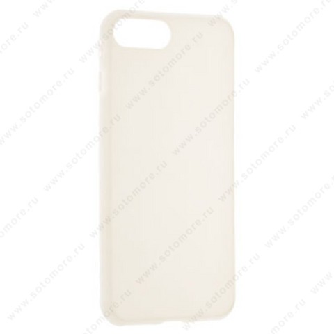 Накладка силиконовая для Apple iPhone 8 Plus/ 7 Plus жесткий матовый белый