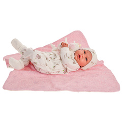 Munecas Antonio Juan Кукла-младенец Reborn Лидия в розовом 52см (8163)