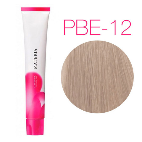 Lebel Materia 3D PBe-12 (супер блондин розово-бежевый) - Перманентная низкоаммичная краска для волос