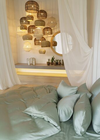 Постельное белье 1.5 спальное German Grass Olive Brilliant зеленое