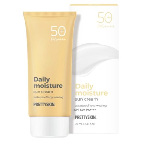 Крем для лица солнцезащитный длительная защита + тон Prettyskin Daily Moist Sun Cream SPF 50+, 70 мл