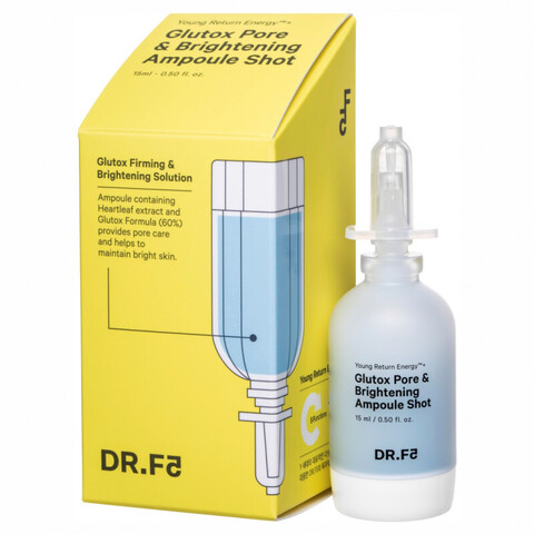 DR.F5 Глутокс поросуживающая ампула-шот с центеллой / Glutox Pore and Brightening Ampoule Shot 15мл