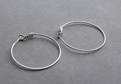 Швенза-кольцо 40мм, покрытие родий, пара