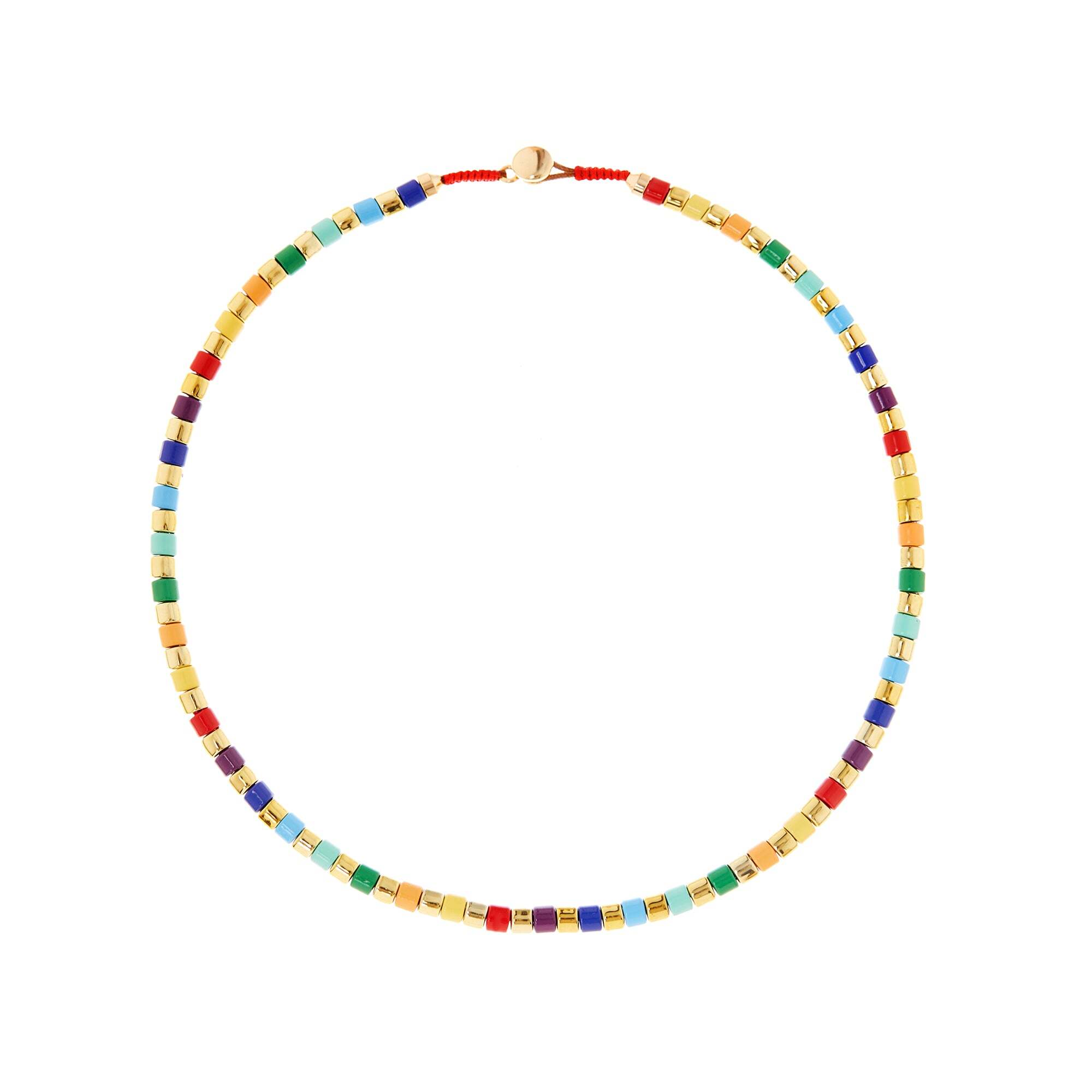 DÉJÀ VU Колье Rainbow Gold Necklace déjà vu колье snake medallion necklace – multi